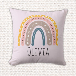 Lindo Arcoiris Boho Acuarela Multicolor  Kissen