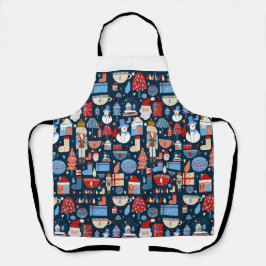 lindo patrón de Navidad Schürze