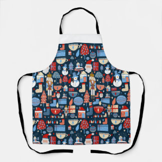 lindo patrón de Navidad Schürze