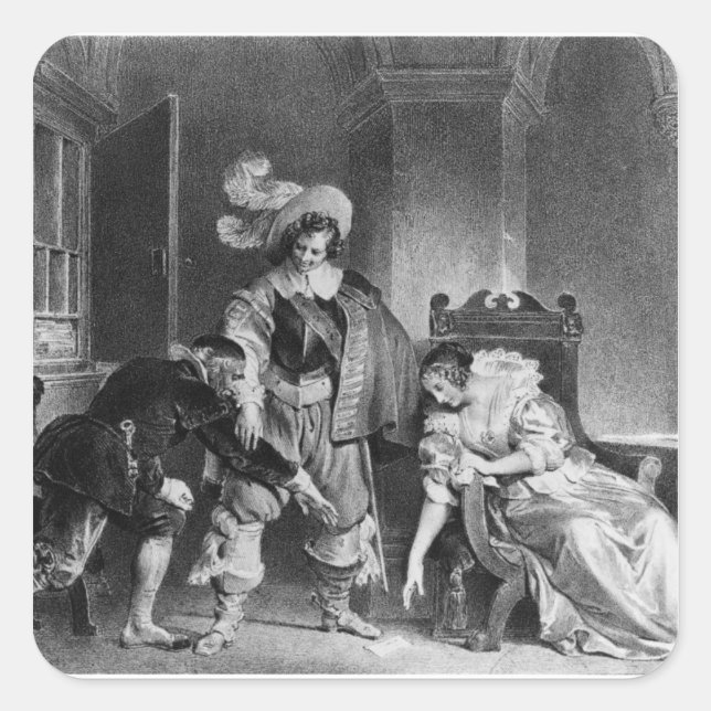 Lindor-Brief Quadratischer Aufkleber (Vorderseite)