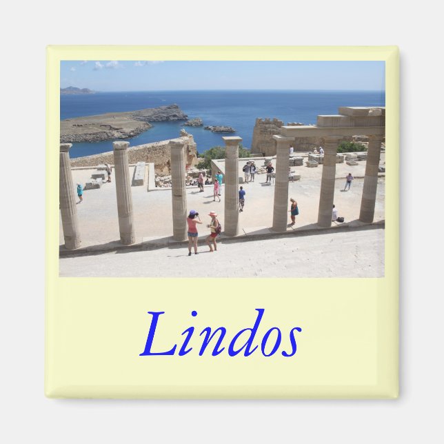 Lindos Acropolis Magnet (Vorne)