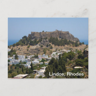 Lindos, Rhodes Postkarte
