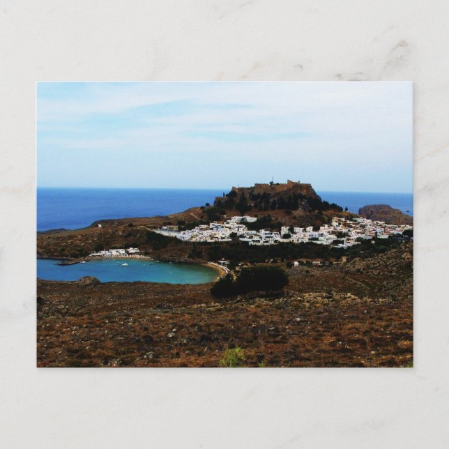 Lindos, Rhodos, Griechenland Postkarte (Vorderseite)