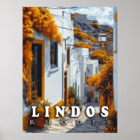 Lindos, Rhodos: Vintage griechische Architektur
