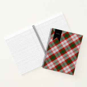 Lindsay Dress Clan Tartan Kariertes Muster Notizbuch