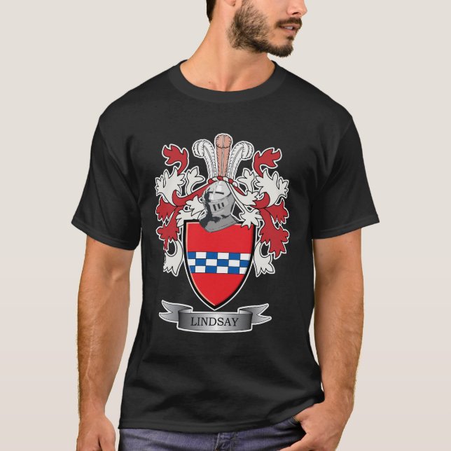 Lindsay-Familienwappen-Wappen T-Shirt (Vorderseite)