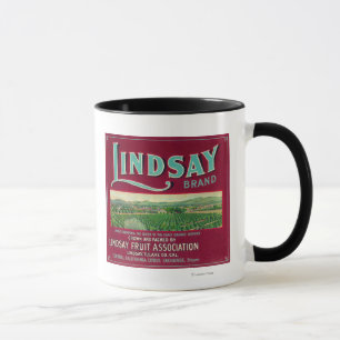 Lindsay Orange LabelLindsay, CA Tasse