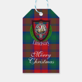 Lindsay Scottish Clan Tartan & Crest Geschenkanhänger
