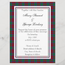 Lindsay Scottish Wedding Einladung
