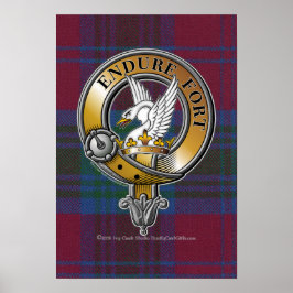 Lindsay Tartan & Abzeichen Poster