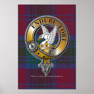 Lindsay Tartan & Abzeichen Poster