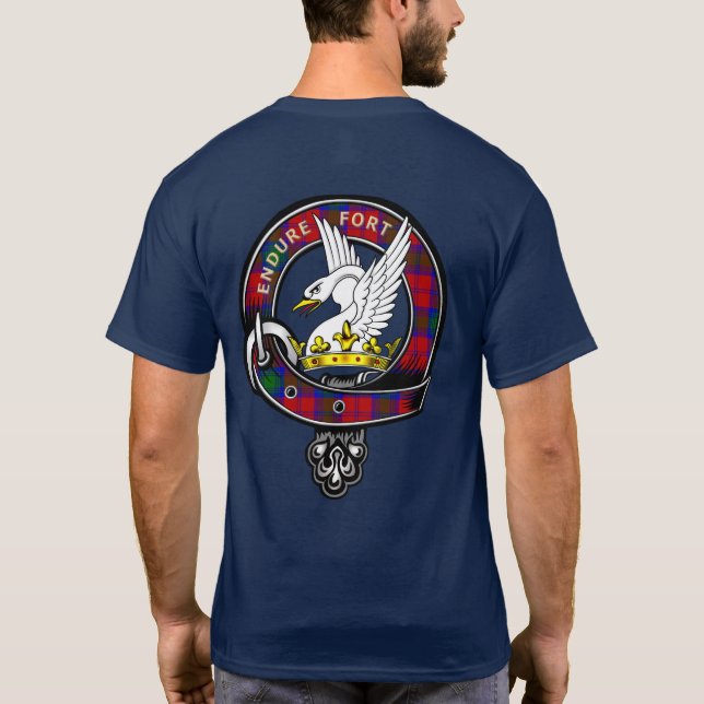 Lindsay Tartan Clan Abzeichen T-Shirt (Rückseite)