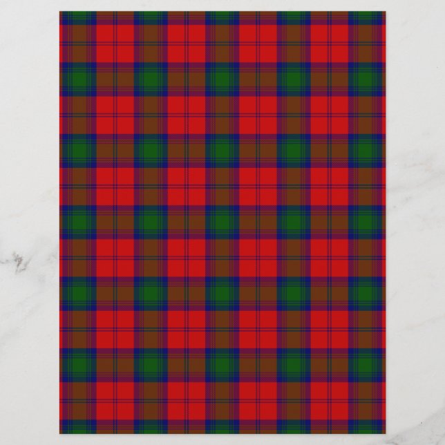 Lindsay tartan red green kariert (Vorderseite)