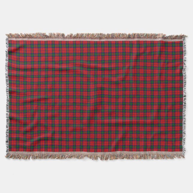 Lindsay tartan red green kariert decke (Vorderseite)