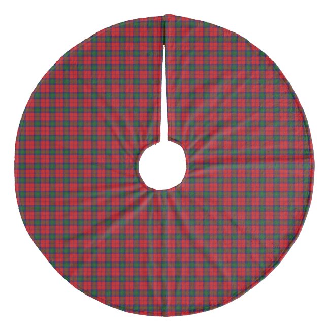 Lindsay tartan red green kariert fleece weihnachtsbaumdecke (Vorderseite)