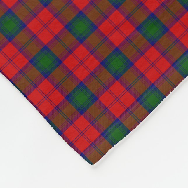 Lindsay tartan red green kariert fleecedecke (Ecke)