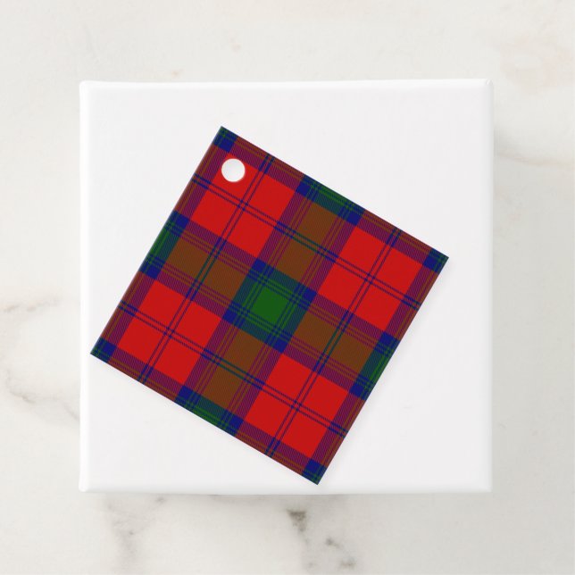 Lindsay tartan red green kariert geschenkanhänger (Beispiel)