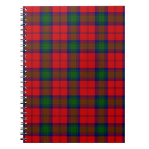 Lindsay tartan red green kariert notizblock