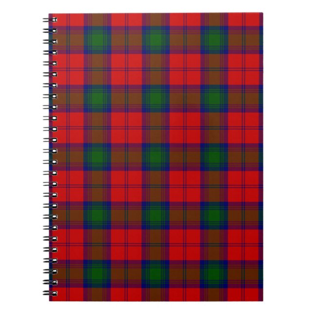 Lindsay tartan red green kariert notizblock (Vorderseite)