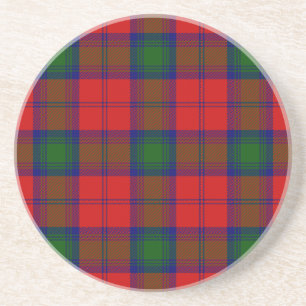 Lindsay tartan red green kariert sandstein untersetzer