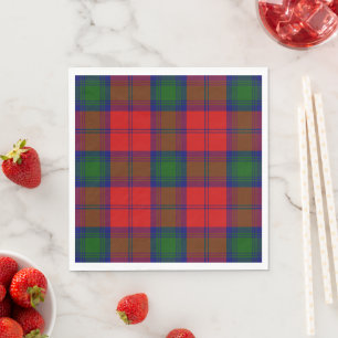 Lindsay tartan red green kariert serviette