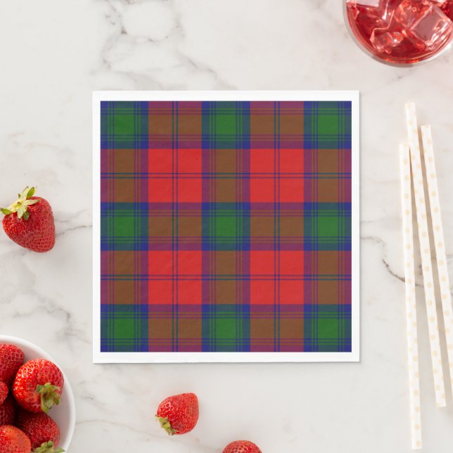 Lindsay tartan red green kariert serviette (Beispiel)