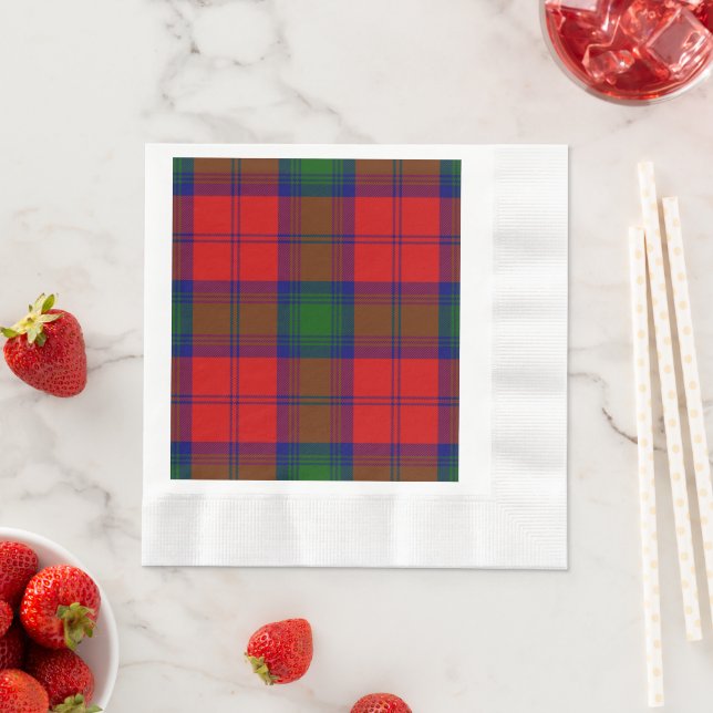 Lindsay tartan red green kariert serviette (Beispiel)