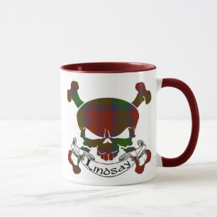 Lindsaytartan-Schädel Tasse
