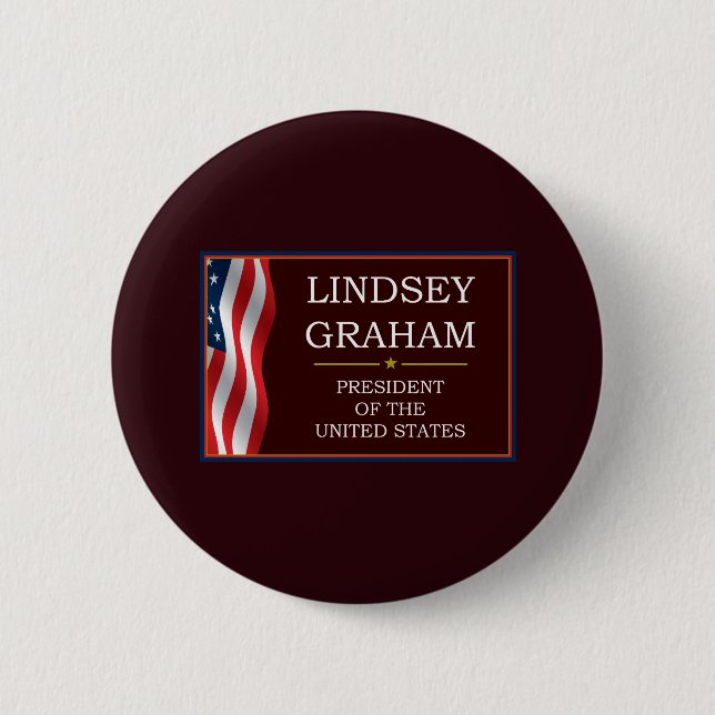 Lindsey Graham für Präsident V3 Button (Vorderseite)
