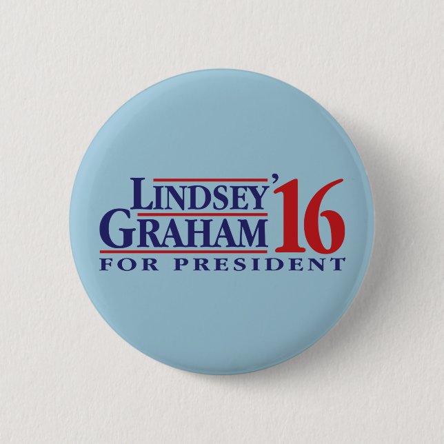Lindsey Graham für Präsidenten Button (Vorderseite)