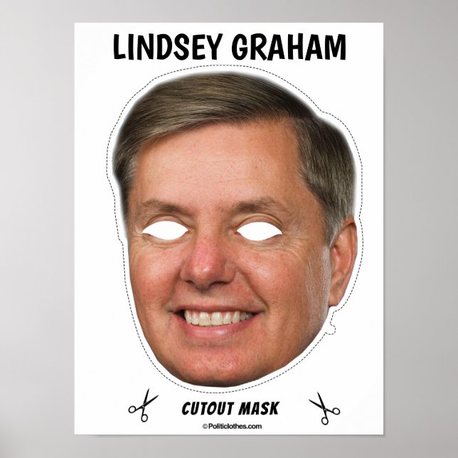 LINDSEY GRAHAM Halloween Mask Poster (Vorne)
