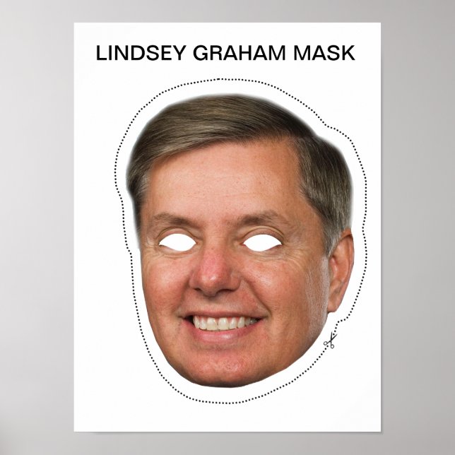 Lindsey Graham Mask Poster (Vorne)