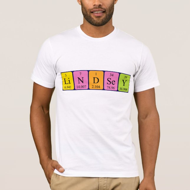 Lindsey Periodenname Shirt (Vorderseite)