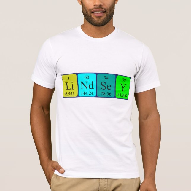 Lindsey Periodenname Shirt (Vorderseite)