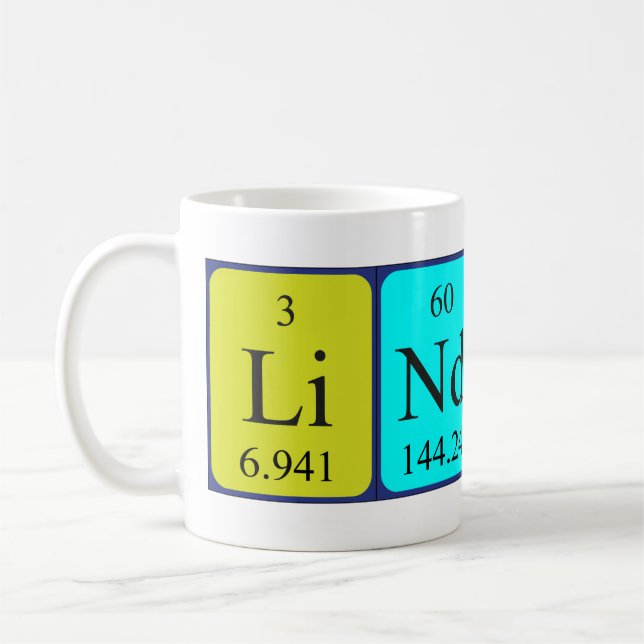 Lindsey Periodenname Tasse (Links)