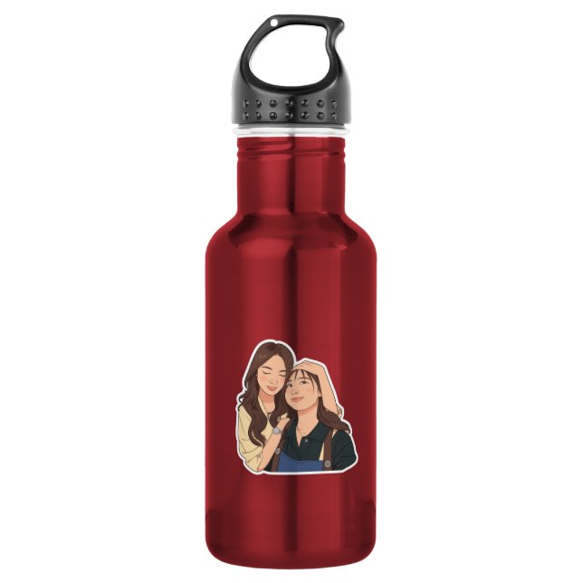 LinDy (GL-Paar) Edelstahlflasche (Vorderseite)