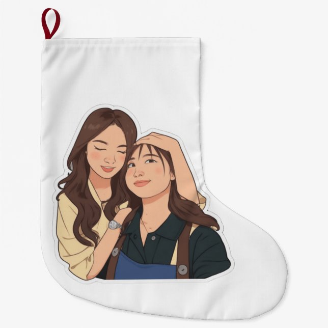 LinDy (GL pair) Großer Weihnachtsstrumpf (Vorderseite)