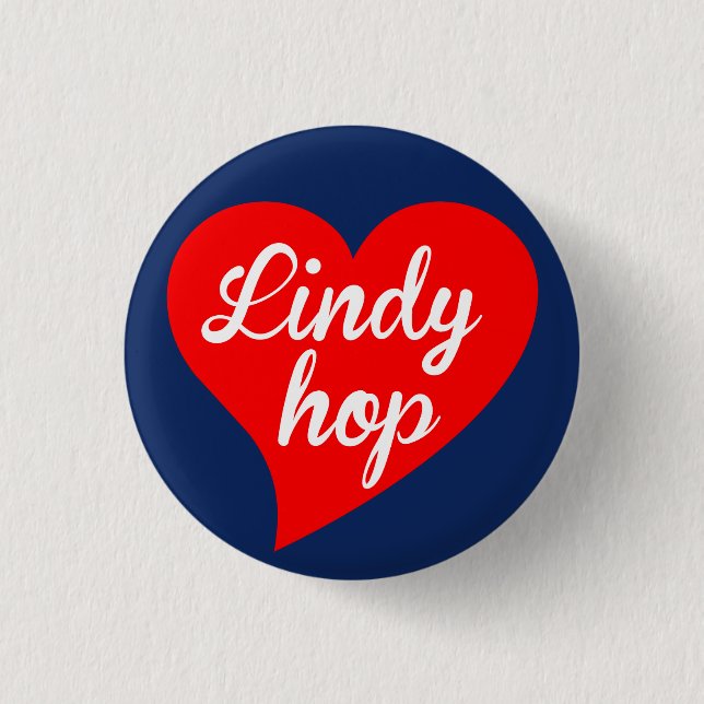 Lindy Hopfenroter Herz-Seemann Button (Vorderseite)