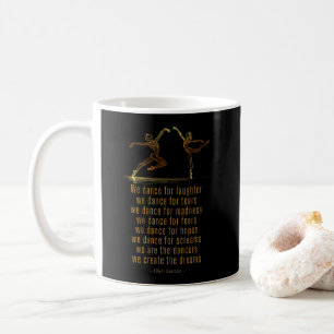 Line Art Ballet Tänzer und Tanzgedicht von Einstei Kaffeetasse