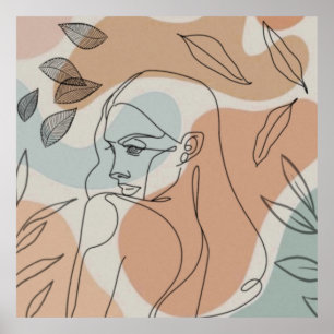 Line Art Boho Poster