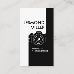 Line Art Camera Fotograf Business Card Visitenkarte
