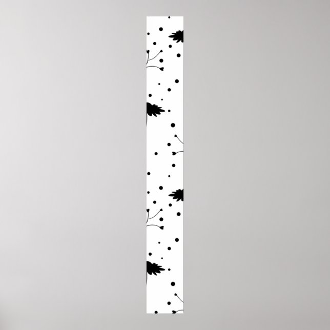 Line Art, Dark Gray Pedestal Sign Poster (Vorne)