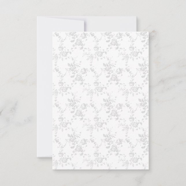 Line Art Design RSVP Karte (Vorderseite)