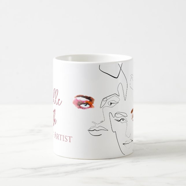 Line Art Fashion macht sich die Künstlermarkierung Kaffeetasse (Mittel)