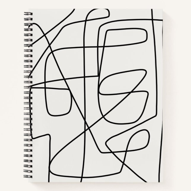 Line Art Journal Notizbuch (Vorderseite)