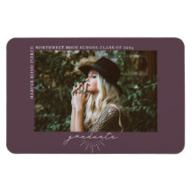 Line Art Lila Abschluss Foto Ankündigung