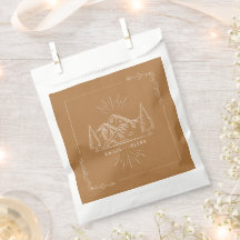 Line Art Mountains Wedding Goldenrod Hochzeit