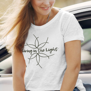 Line Art Script Typografy Christlich Clothing T-Shirt