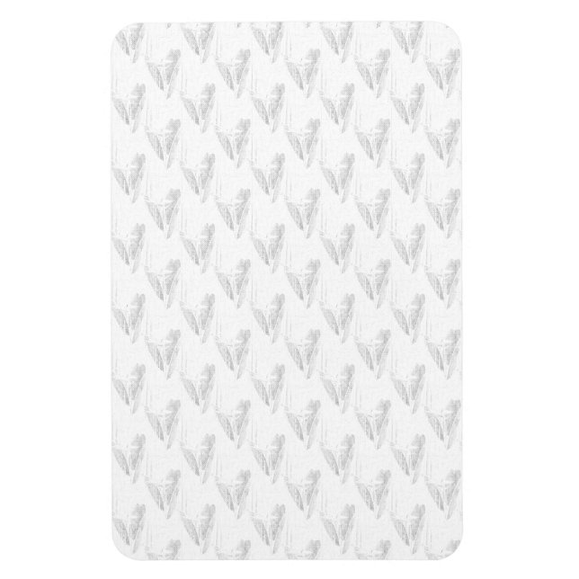 Line Art, Seashell, Harp Magnet (Vertikal)