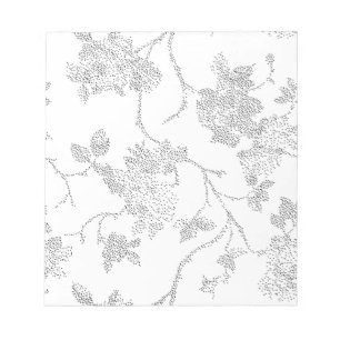 Line Art, Snow Drift, Vista White Magnetic Notepad Notizblock